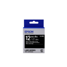 Epson LK-4BWV vivid fekete alapon fehér eredeti címkeszalag