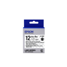 Epson LK-4TBW átlátszó alapon fekete eredeti címkeszalag
