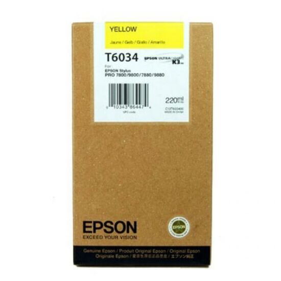 Epson T6034 sárga eredeti tintapatron