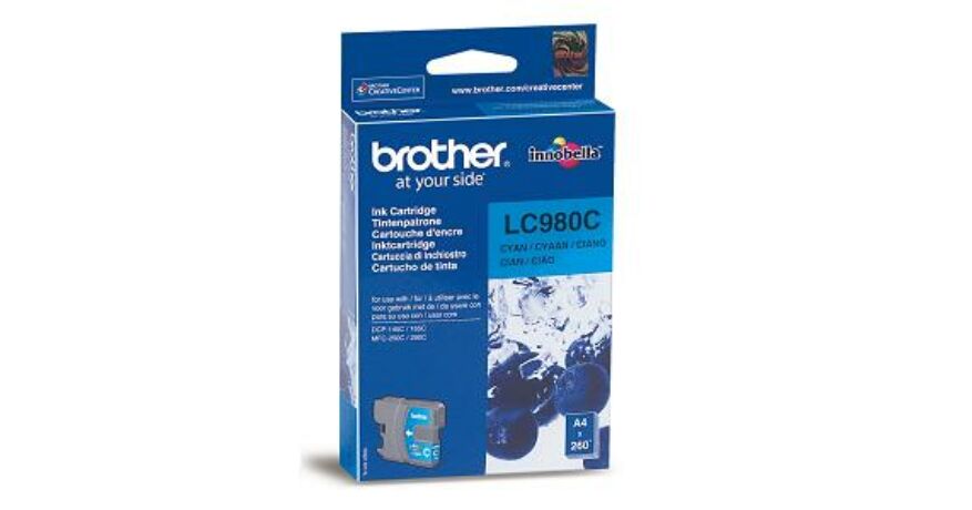 Brother LC980 kék eredeti tintapatron