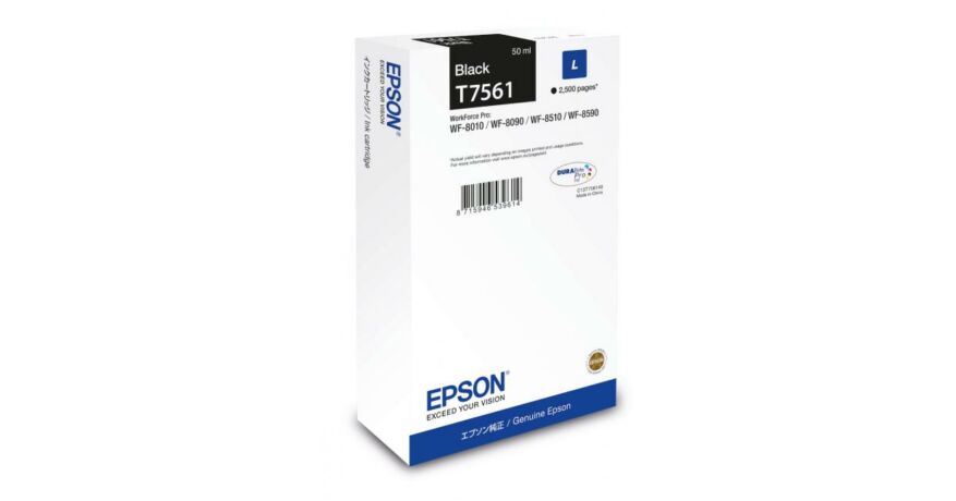 Epson T7561 fekete eredeti tintapatron