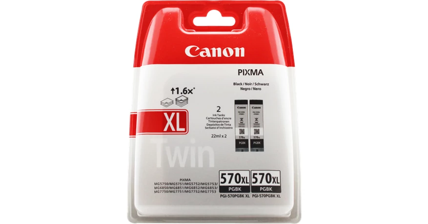 Canon PGI-570XL fekete eredeti tintapatron duplacsomag