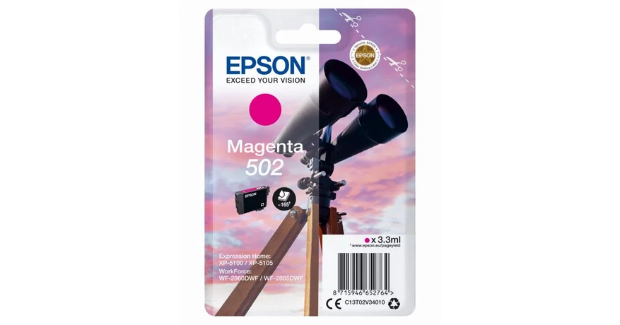 Epson T02V3 magenta eredeti tintapatron