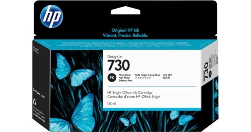 HP P2V73A No.730 fotófekete eredeti tintapatron