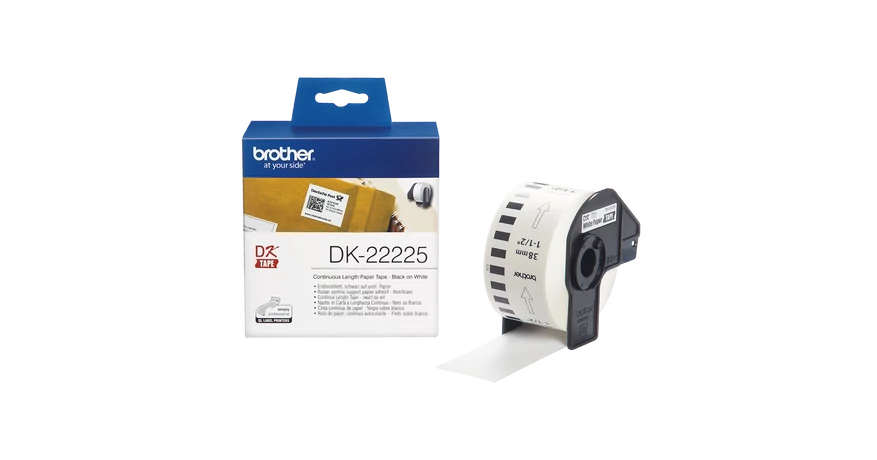 Brother DK-22225 fehér eredeti öntapadós szalagcímke 38mm
