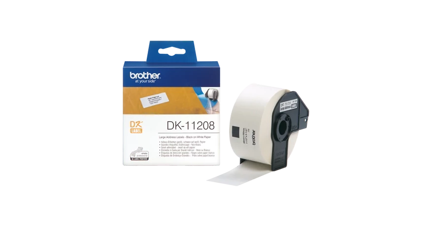 Brother DK-11208 fehér eredeti öntapadós címke 38mm