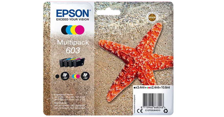 Epson T03U6 (603) eredeti tintapatron multipack