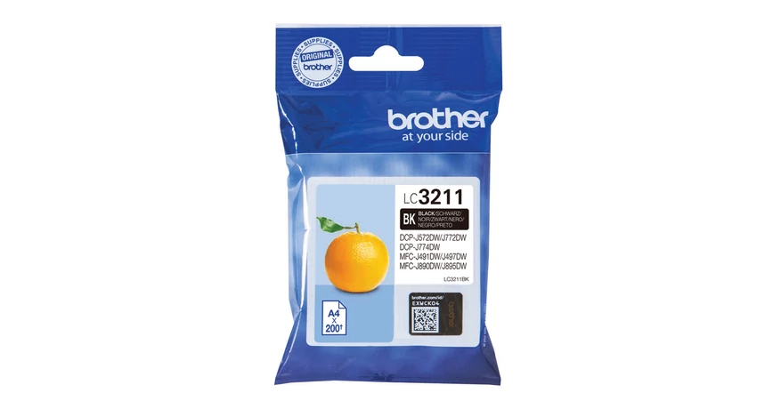 Brother LC3211 fekete eredeti tintapatron