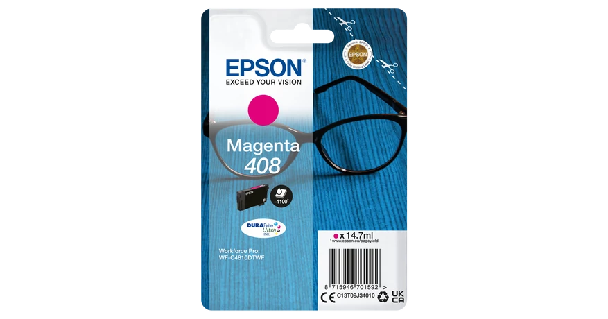 Epson T09J3 (408) magenta eredeti tintapatron