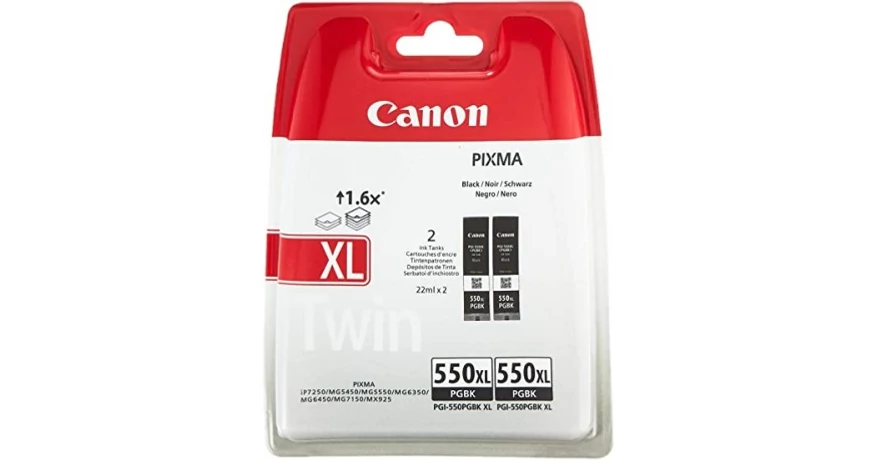 Canon PGI-550XL fekete eredeti tintapatron duplacsomag
