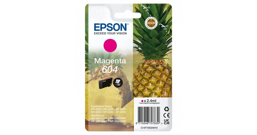 Epson T10G3 (604) magenta eredeti tintapatron