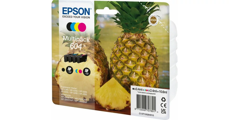 Epson T10G6 (604) eredeti tintapatron multipack